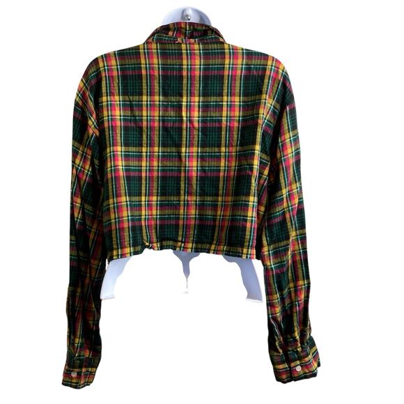 Savage‎ x Fenty Womens Two Piece Plaid Pajamas Set Size 1X Cropped Top Edgy Comf - Picture 3 of 16